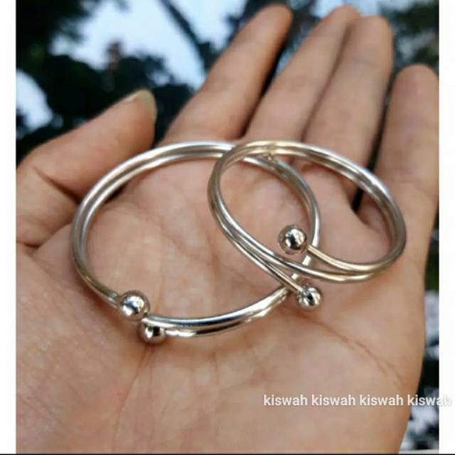 Gelang bayi / gelang monel doble lilit