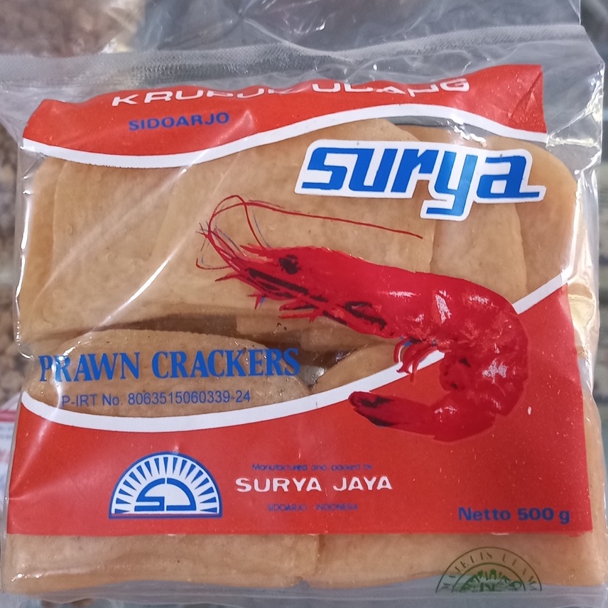 Jual Krupuk Kerupuk Udang Surya Sidoarjo 500gr Shopee Indonesia