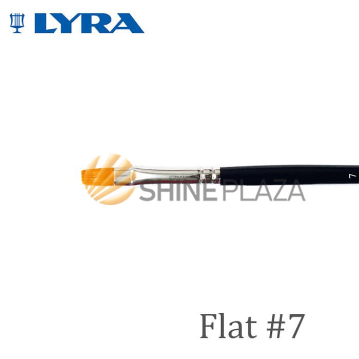 

Kuas Lukis Lyra Flat No. 7 - Kuas Lyra Datar - Taklon Art Brush Lyra