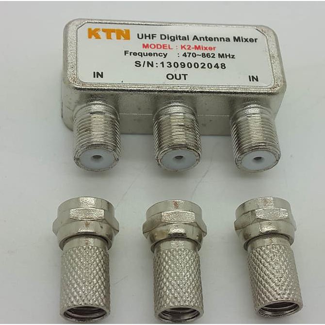 Best Seller Kitani 2 Antena Uhf Jadi 1 ( Uhf Digital Antenna Mixer )