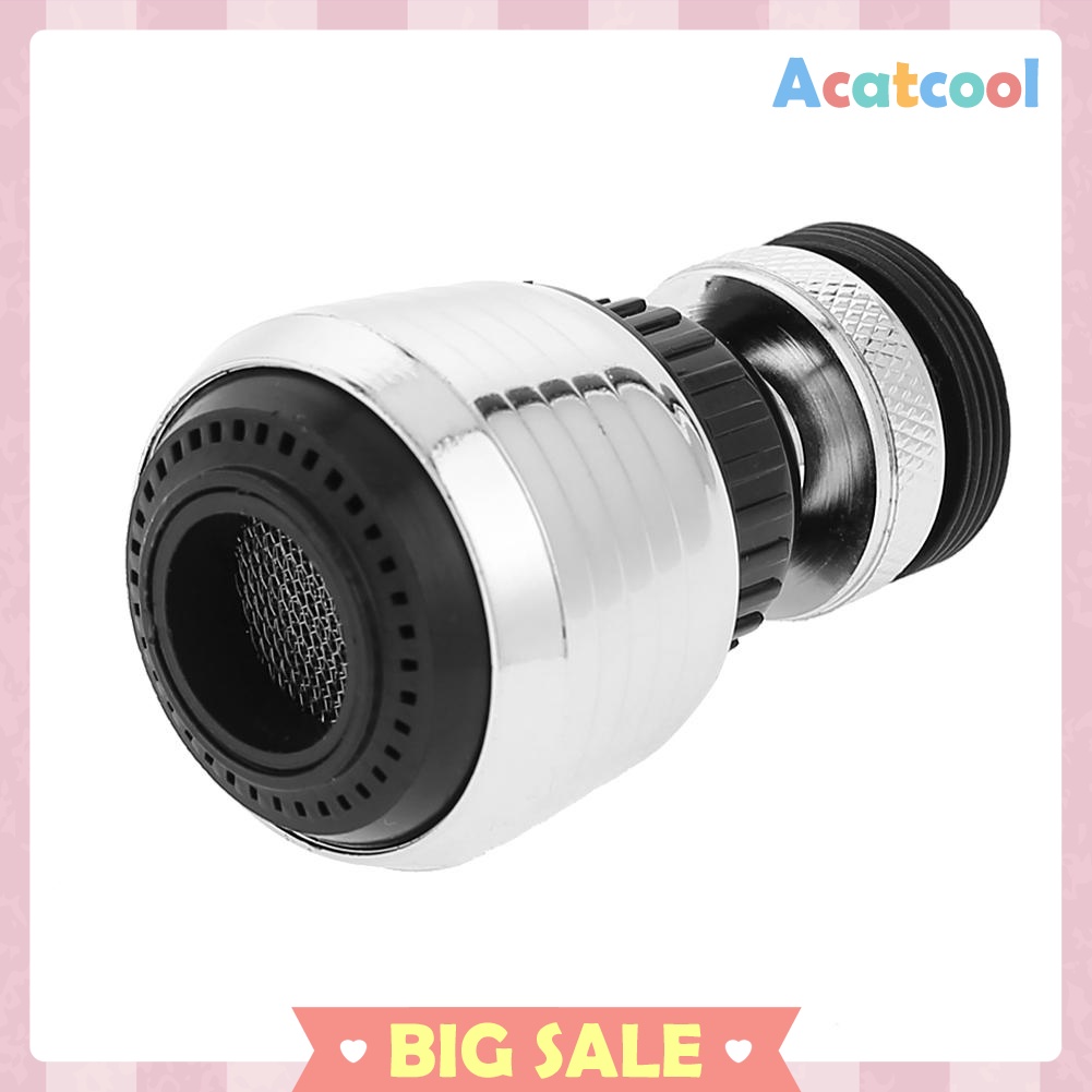 360° Rotary Universal Water Saving Tap Faucet Bubble Aerator Nozzle Filter