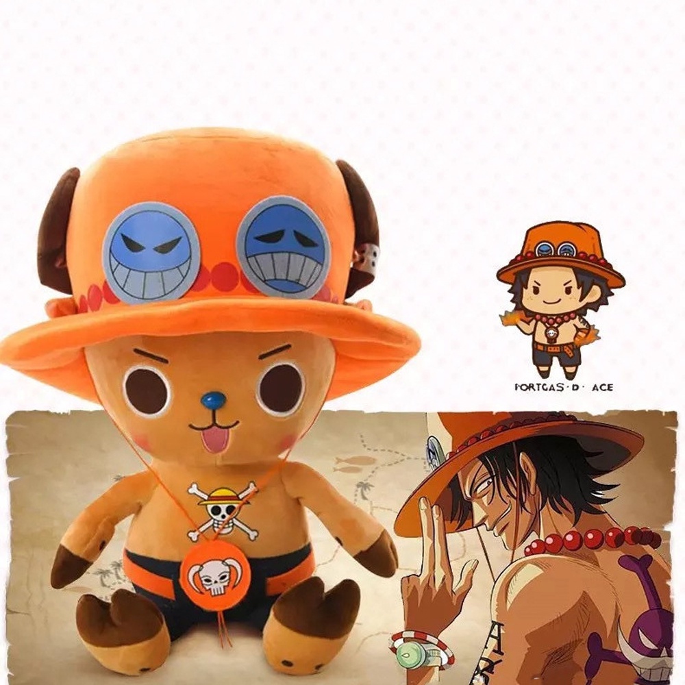 QUINTON Birthday Gift Chopper Plush Toys Cartoon Chopper Cosplay Luffy Plush Toys For Children Monkey D Luffy Tony Chopper Cute Toy Stuffed Toys Plush Doll Chopper Doll