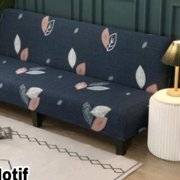 ℗ Cover sofa bed INFORMA elastic-Sarung PENUTUP sofa bed STRECTH motif ➢