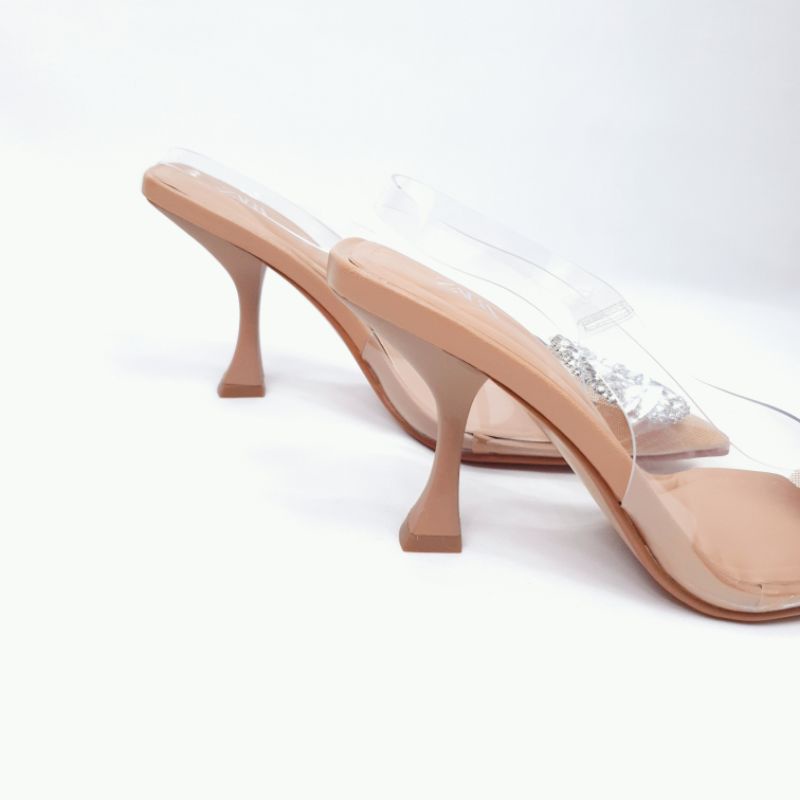 ZR Transparent Shimmery Heels 6039