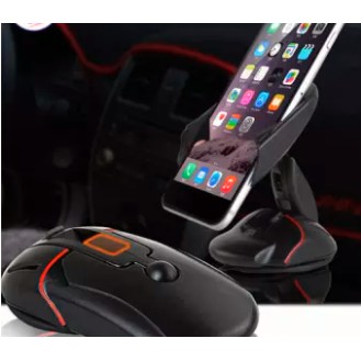 Phone Holder Model Mouse Dashboard Mobil Putar 360 Derajat