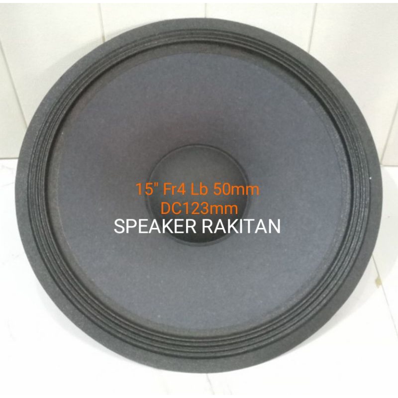 Daun Speaker 15 inch Fullrange Polos Lubang 2 inch + Duscup .2pcs