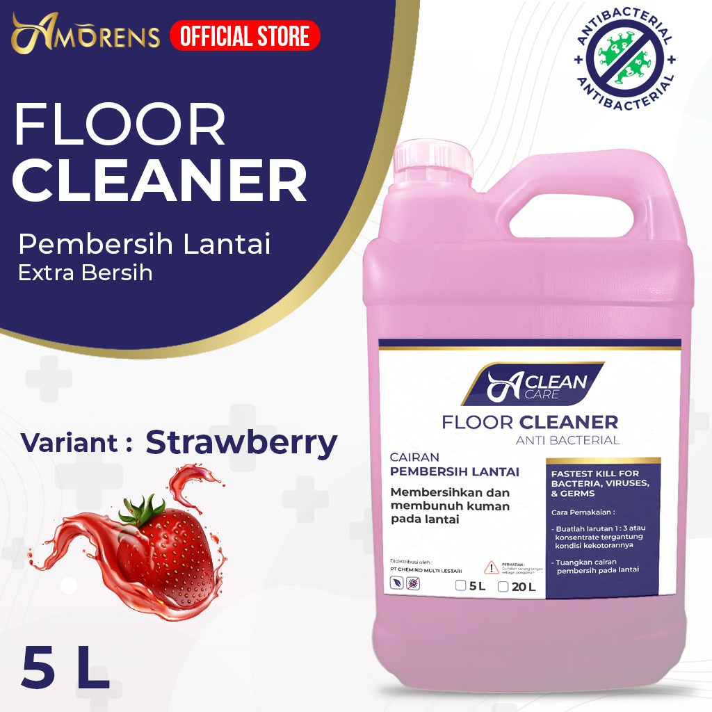 Pembersih Lantai Antibacterial FLOOR CLEANER Amorens 5 Liter