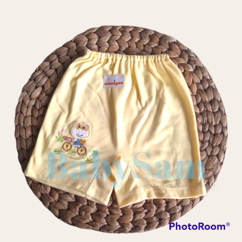 Celana Pendek Bayi Unisex 0-6Bln Warna || Celana Pendek Mamigo Warna Katun Premium