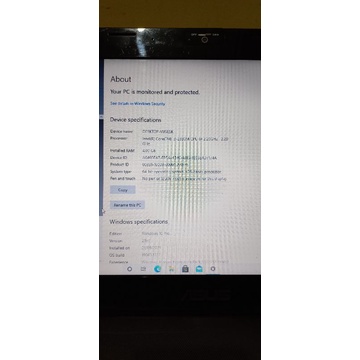 Asus Core i3 CPU 2.20Ghz