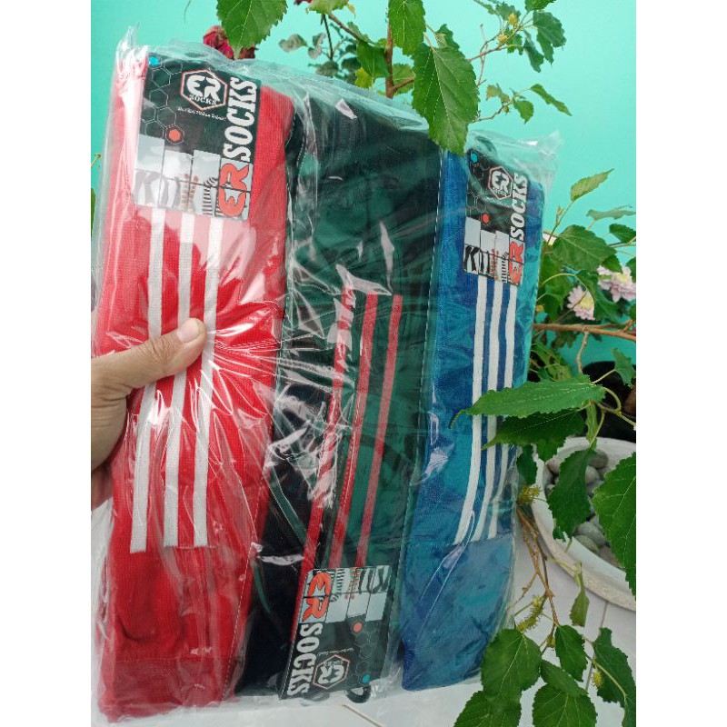 kaos kaki sepak bola panjang/ kaos kaki futsal (6pasang)