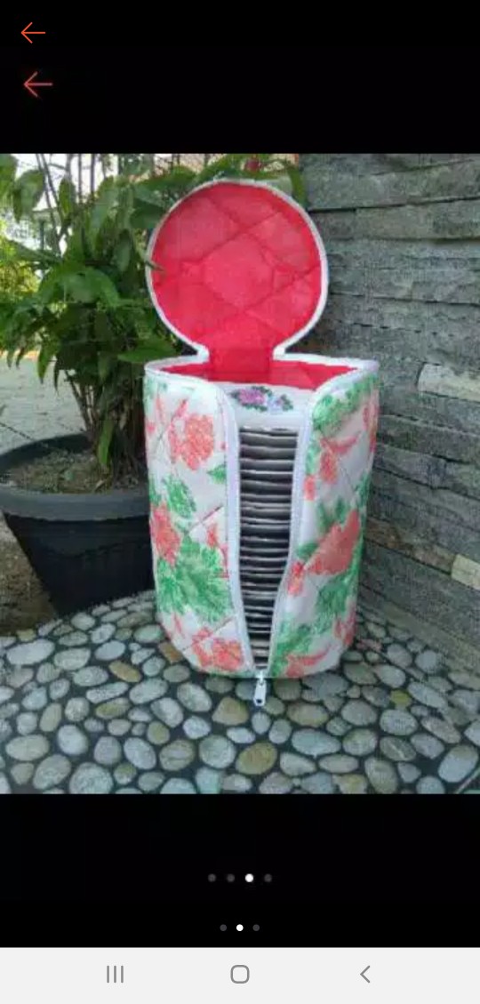 Dengan Lapis Busa Sarung Piring 21cm