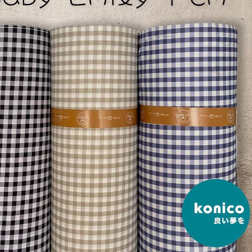 ✷ KONICO Sprei Kain Katun Meteran Motif Minimalis kotak BABY EMILY star esra catra ❋