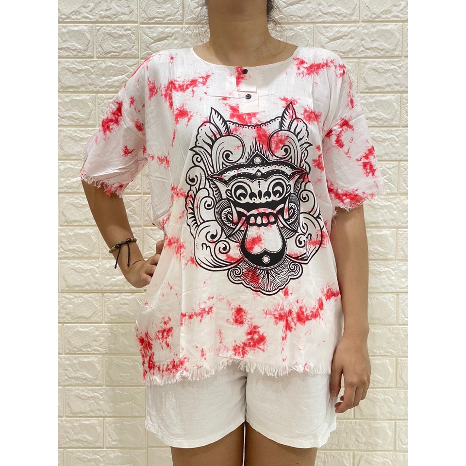 BAJU BARONG DASAR PUTIH ACAK ALL SZ