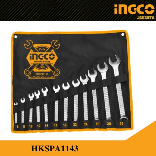 KUNCI RINGPAS / KUNCI RING PAS SET (6-32mm) 12pcs INGCO HKSPA1143