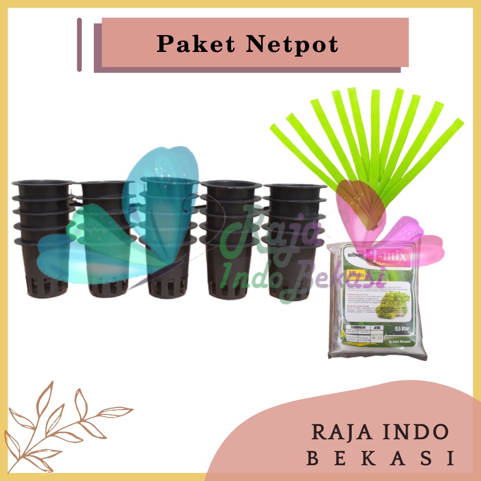 Paket 50 Pcs Netpot Hidroponik 5cm 7 Cm Hitam Netpot Hidroponik Jaring 5 6 7 8 cm - Netpot Bagus - Netpot Murah - Paket Netpot Kain Flanel Ab Mix