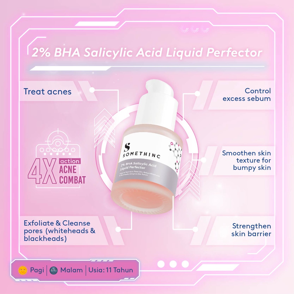 SOMETHINC 2% BHA Salicylic Acid Liquid Perfector Usir Jerawat Mendem Serum Wajah