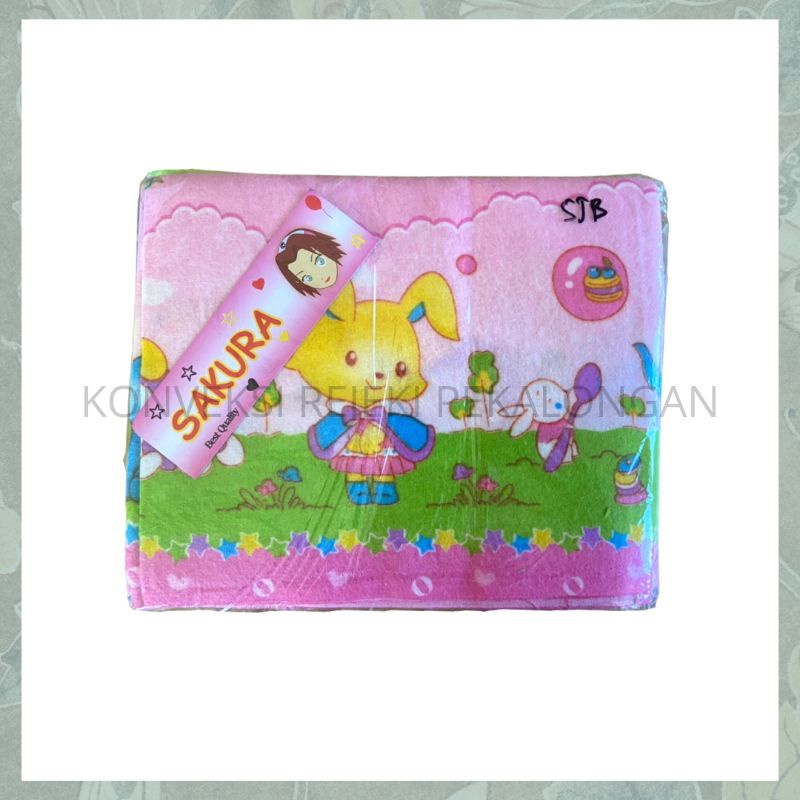 6 pcs 1/2 Lusin Bedong Bayi Sakura Newborn New Born Baru Lahir Jumbo 90 cm x 110 cm Halus Jumbo Lusi