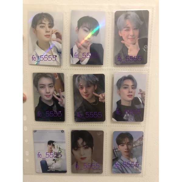 Official ASTRO photocard Eunwoo (bene, all yours, gateway, blue flame, dll)