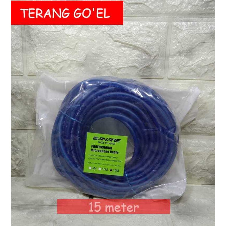 Canare Cable Mic  3 Pin Konektor  5, 10 dan 15 Meter / KABEL MIC CANARE 5,10 dan 15  METER 3 PIN