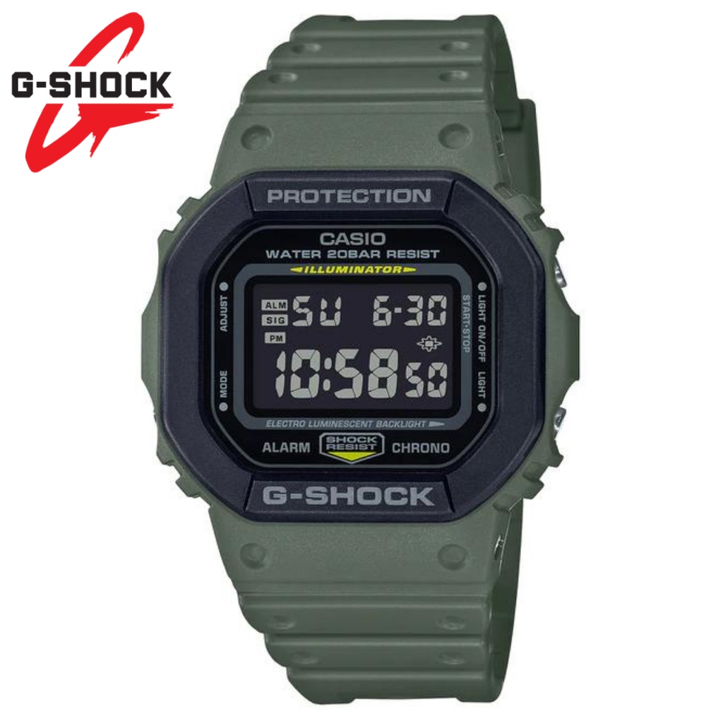 Casio Gshock DW-5600 Digital Autolight - Box Fullset