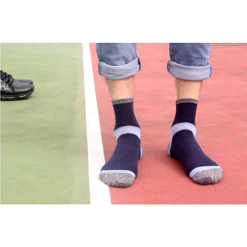 Kaos Kaki Olahraga Pendek  Sport Socks T73001 Dark Blue