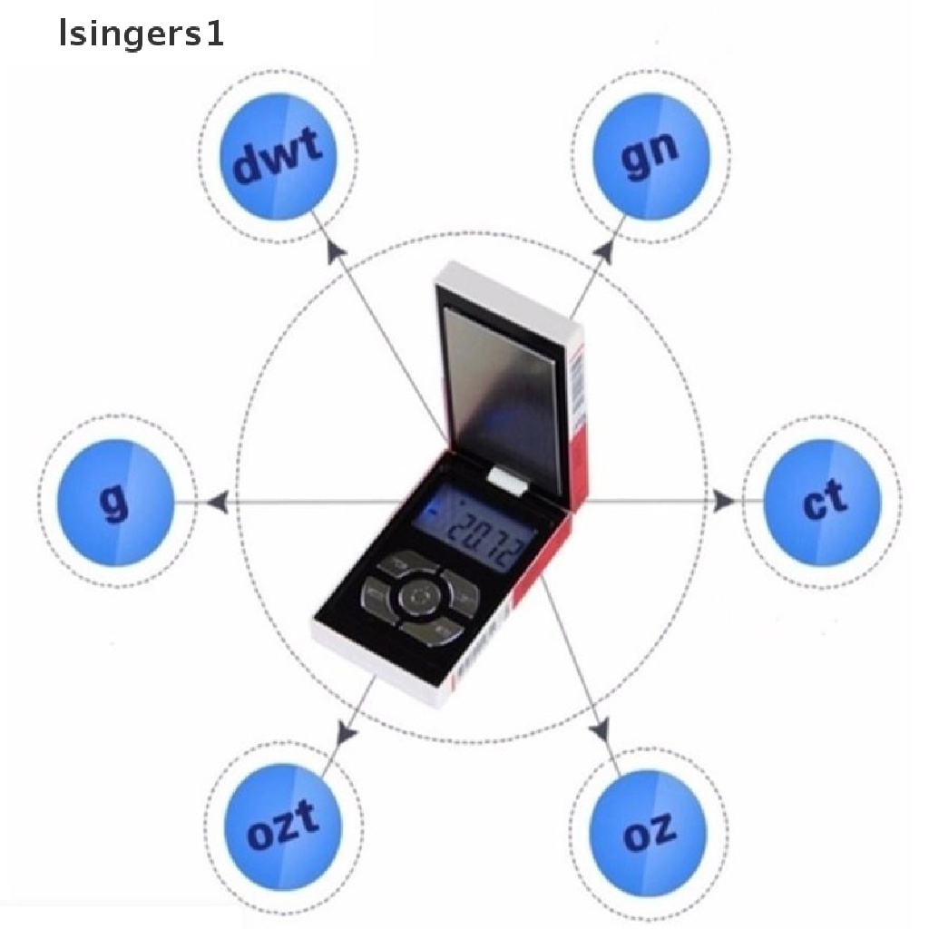 (lsingers1) Timbangan Saku Digital Mini Untuk Kotak Rokok / Perhiasan