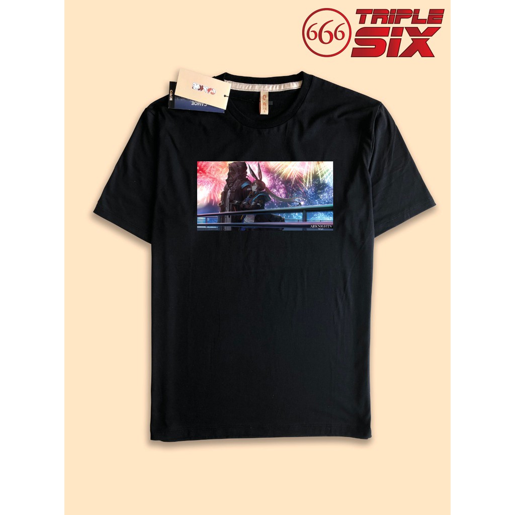 Kaos Tshirt Arknights Doctor Dokutah Amiya Fireworks