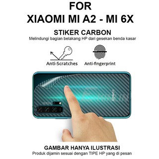 Skin carbon Xiaomi Mi A2 MiA2 Mi 6X Mi6X Anti Gores