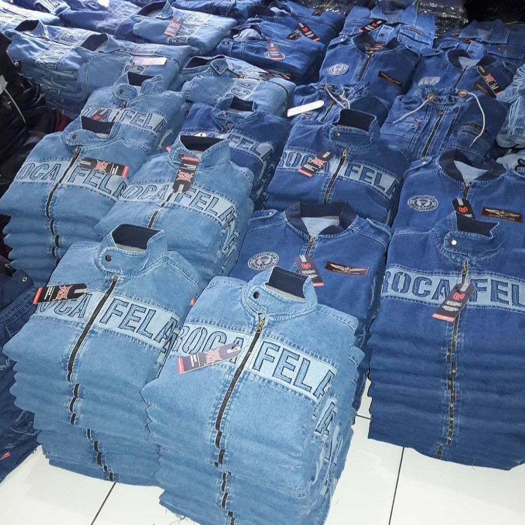 (COD)Jaket Jeans Denim TerlarisJaket Jeans Sandwash|Jaket Jeans Scrup Style Kekinian