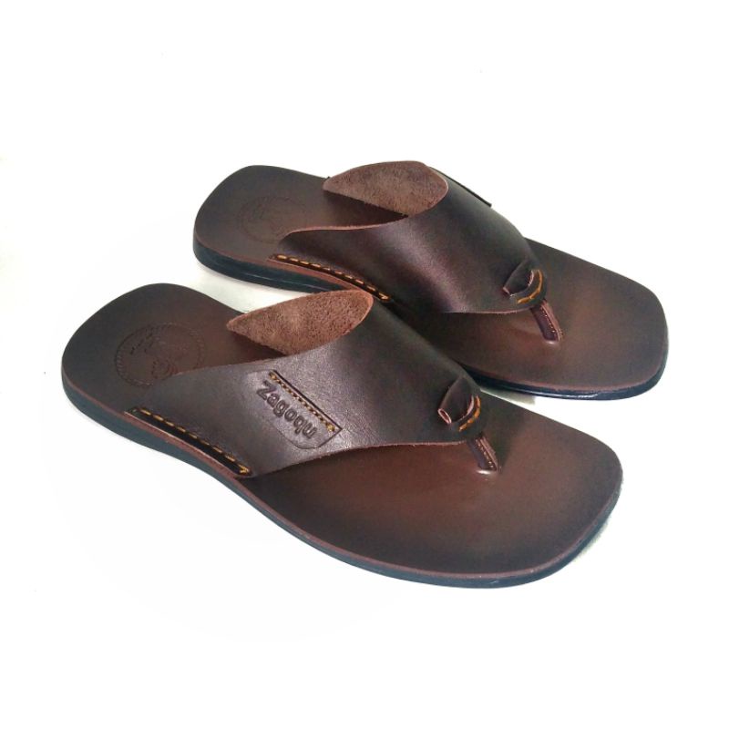 sandal jepit full kulit asli terbaru