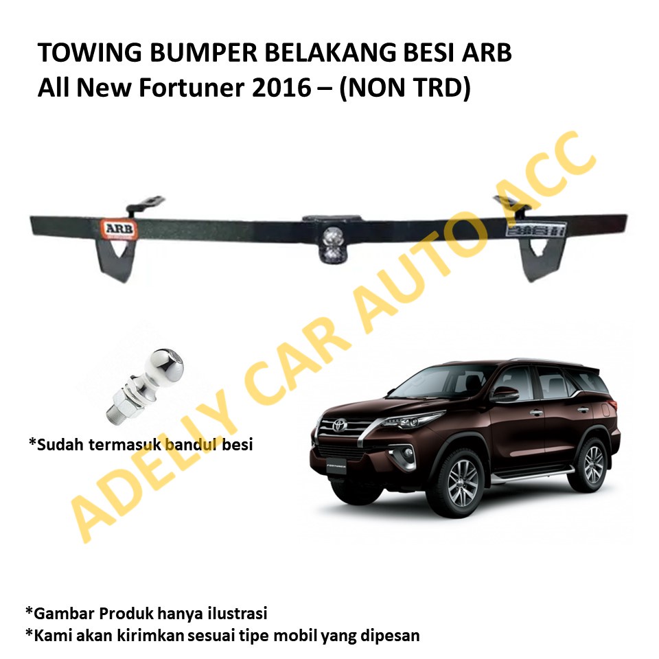 Towing Besi Belakang ARB Mobil Toyota All New Fortuner Tipe NON TRD