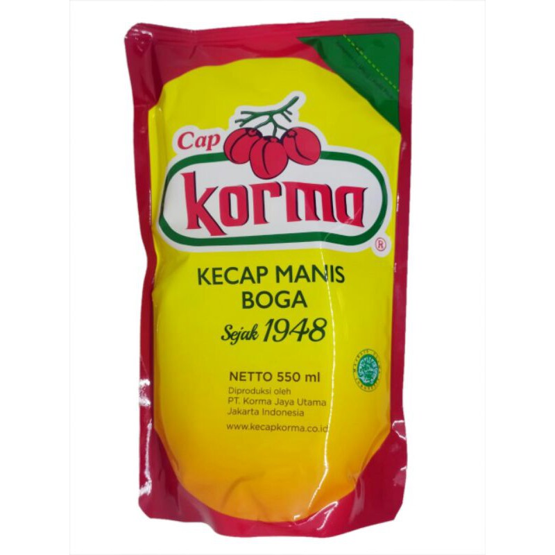 

KECAP MANIS BOGA POUCH 550ML CAP KORMA