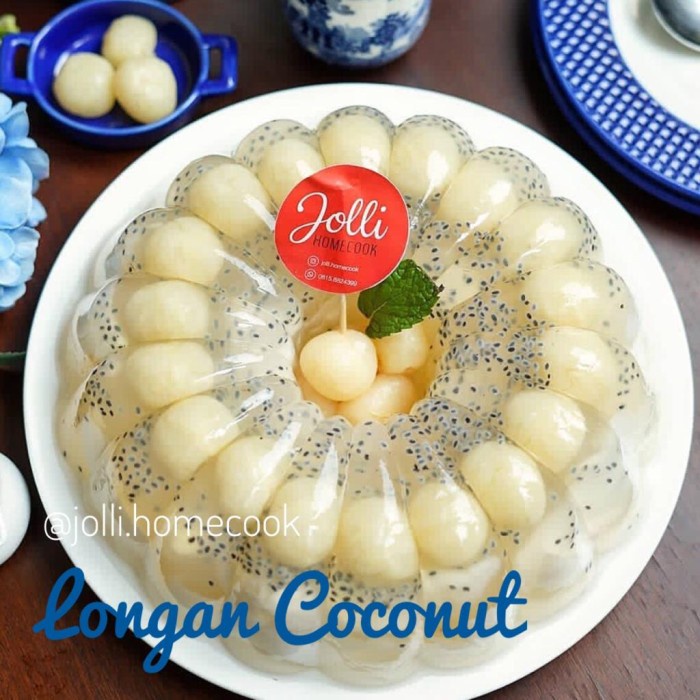 

Pudding Longan Coconut Homemade Puding Lengkeng Kelapa