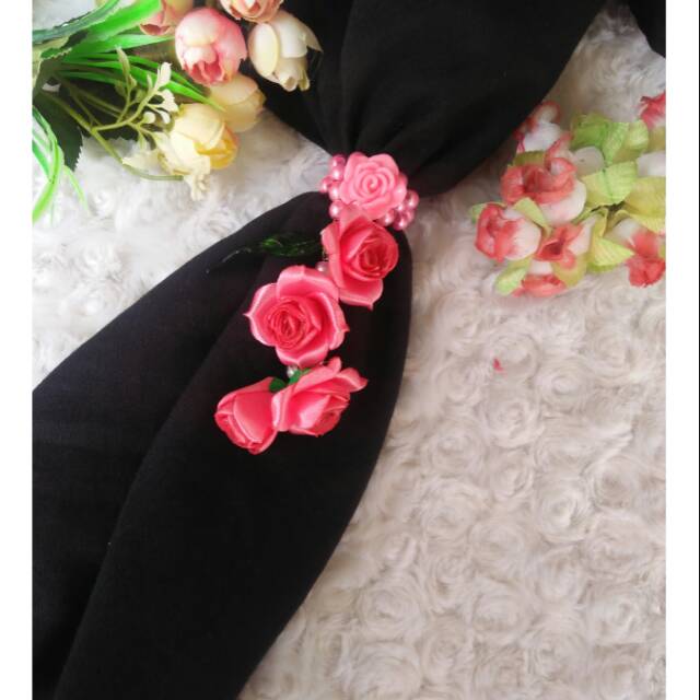 Kolong hijab juntai mawar/bros kolong hijab/juntai mawar