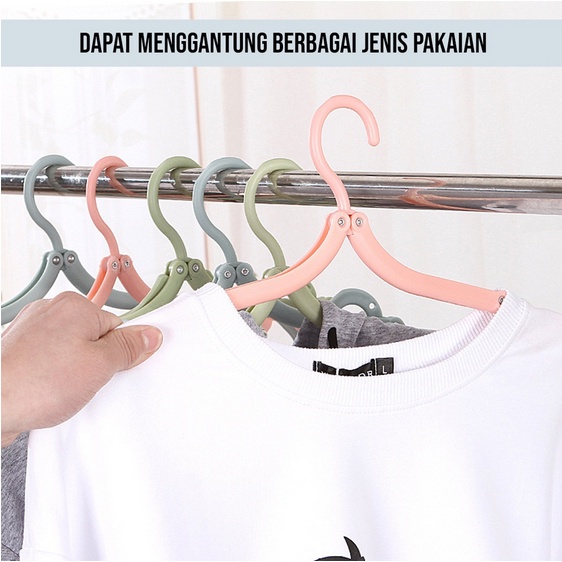 TBOSS Gantungan Baju Lipat Serbaguna &amp; Gantungan Serbaguna Magic Hanger Portable Travel Size