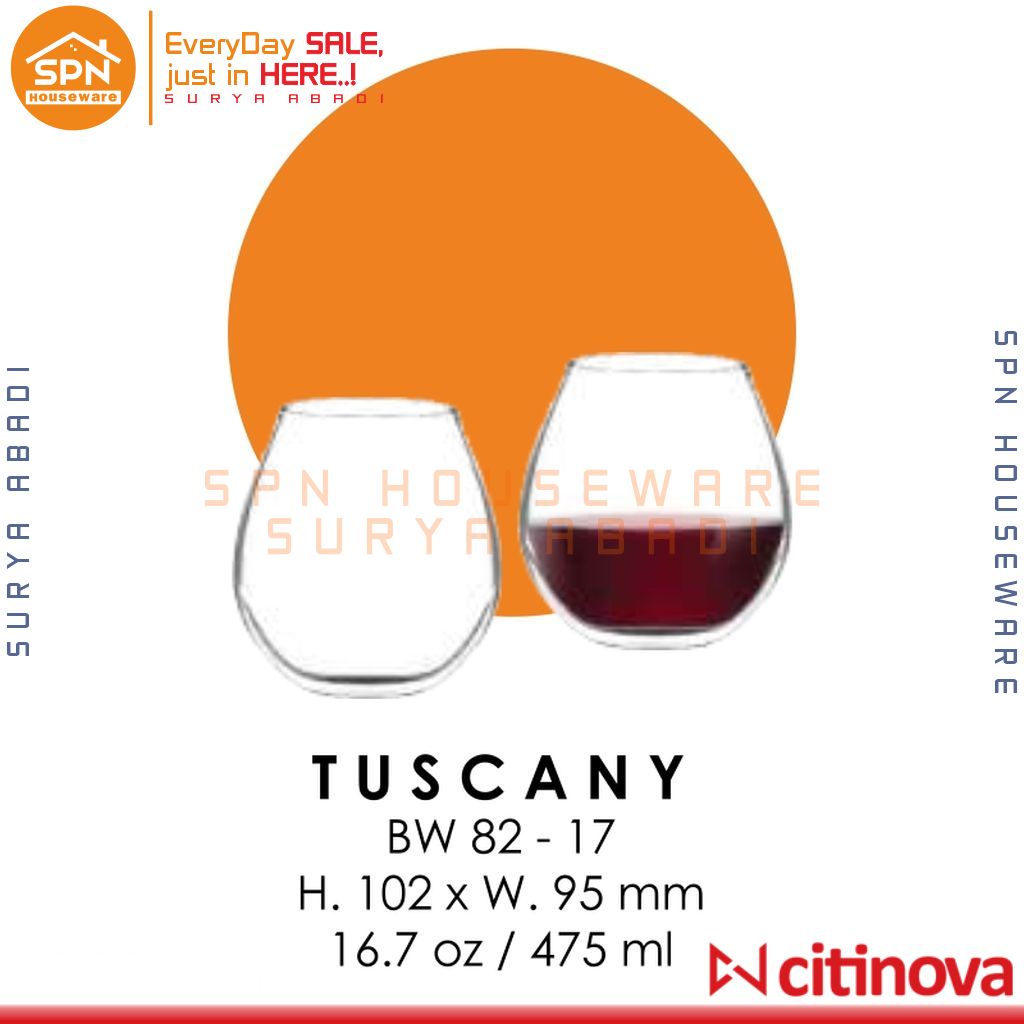 Gelas Tuscany BW-82 CITINOVA