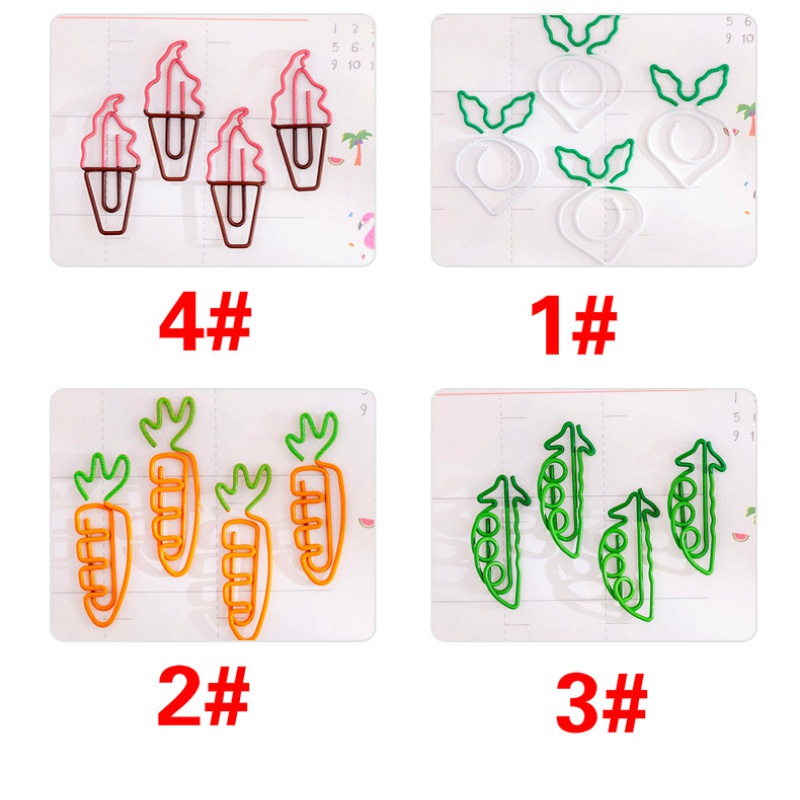 Carrot Shape Paper Clip Bookmark Student Book Page Clip Metal Clips Note Clip Document Organizing Tool