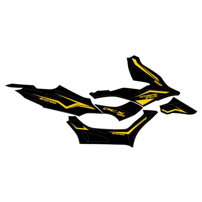 Striping Cutting PCX New 160 Gold murah bukan murahan