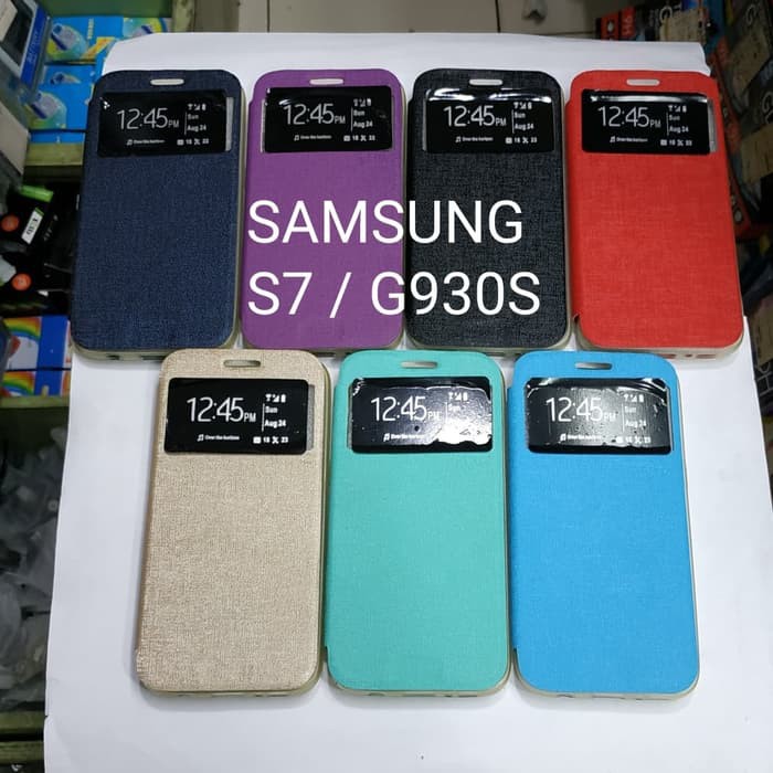 SAMSUNG S7 / G930S sarung flip cover ume/ sarung model buku