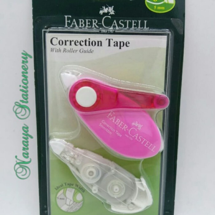 

Bagus Faber-Castell Corection Tape Sr 506+ Refill ( Pink ) Limited