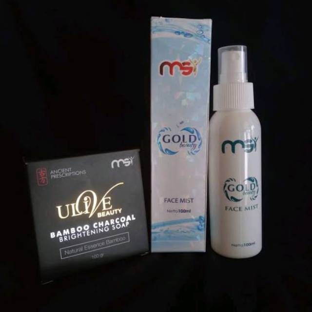 Paket MSI Original Face Mist Sabun Bamboo Charcoal Soap Perawatan Kulit Berminyak Jerawat