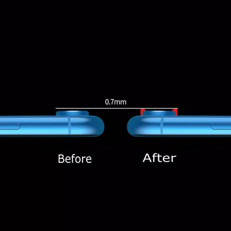 Ring Camera Metal iPhone XR Bumper Kamera + Lensa Temper Glass Screen Guard Protector Anti Gores Camera Pelindung Kemera iPhone XR