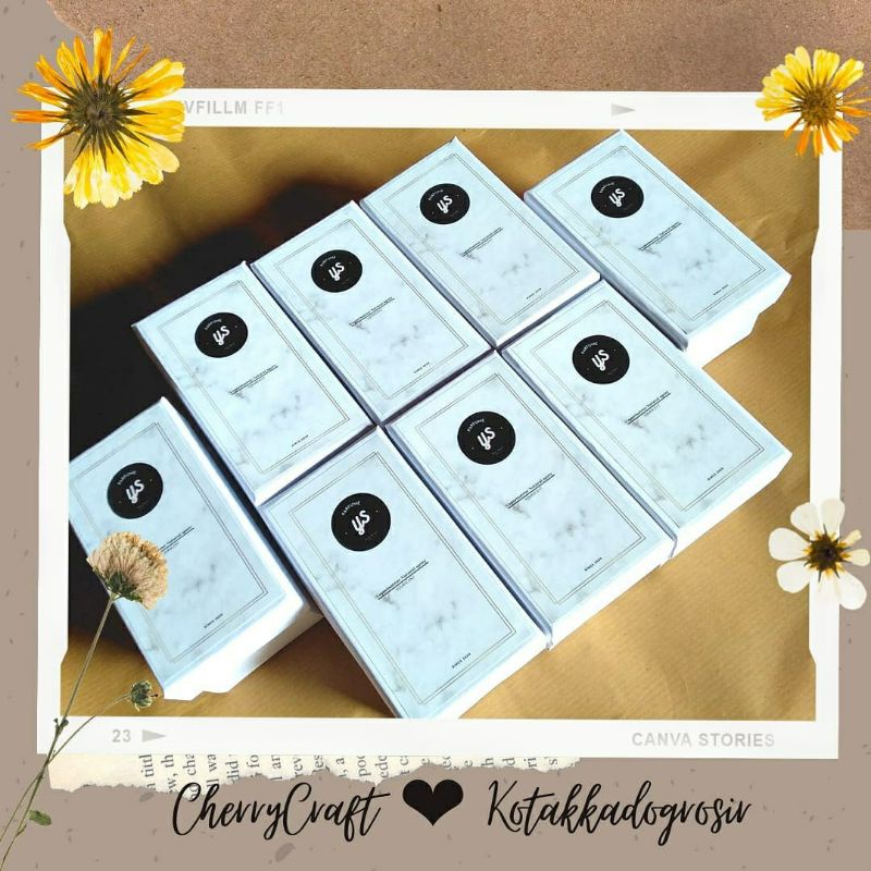 

Gift Box paking 11x4x5cm parfum headband acc