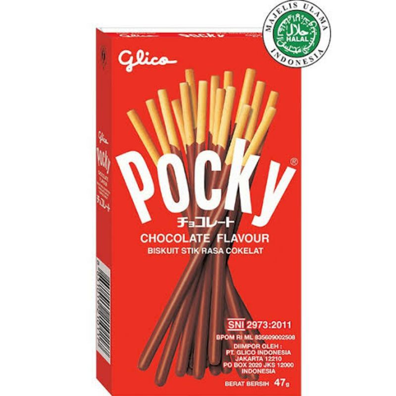 

POCKY CHOCOLATE 47 GR / POCKY COKLAT 47 GR / POCKY GLICO COKELAT