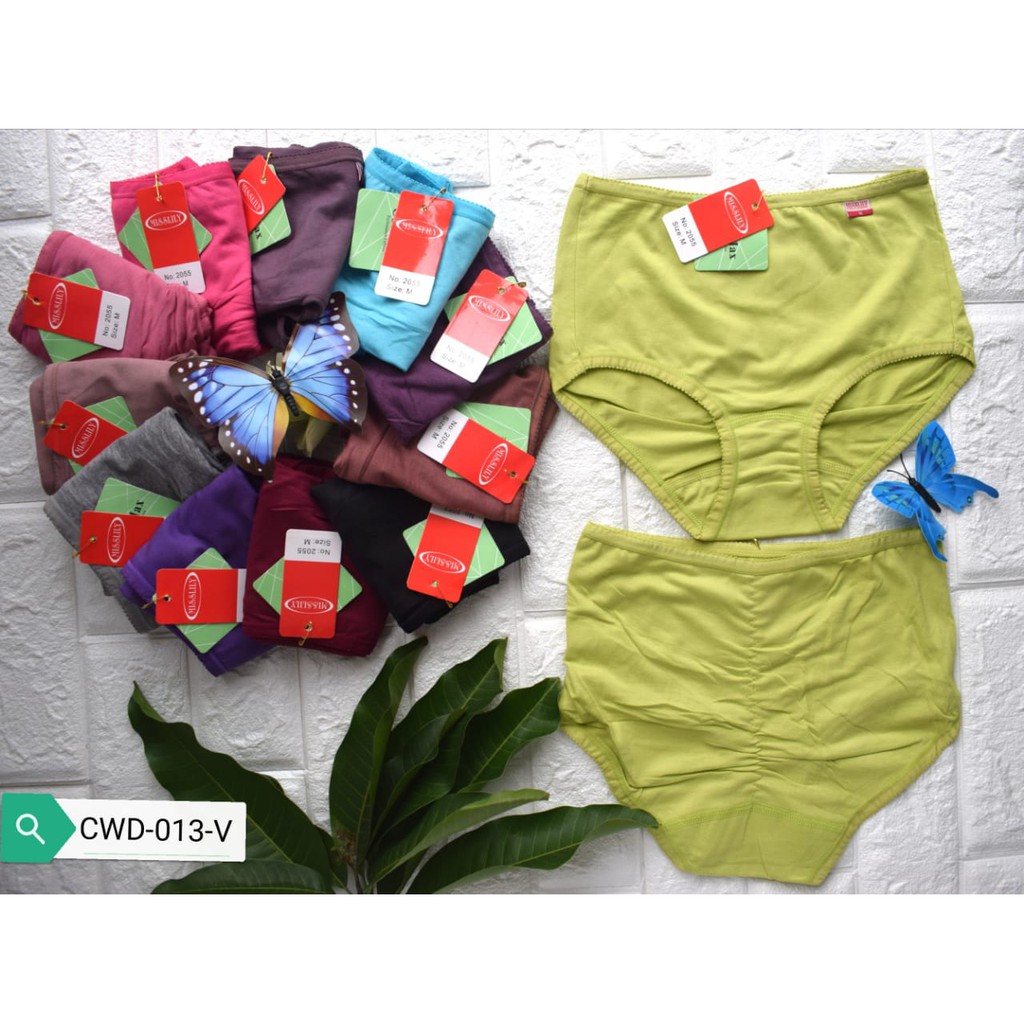 [HARGA 1 PCS] CD WANITA DEWASA POLOS KATUN PREMIUM ADA JAHITAN BELAKANG CWD-013-V