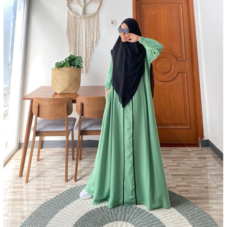 ESCALA ABAYA || Abaya Turki Style || Gamis Polos || Gamis Bigsize || Gamis Wollycrepe PB 140cm