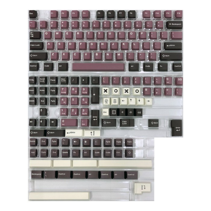 KEYCAPS ABS BINGSU CHERRY PROFILE DOUBLE SHOT MECHANICAL KEYBOARD