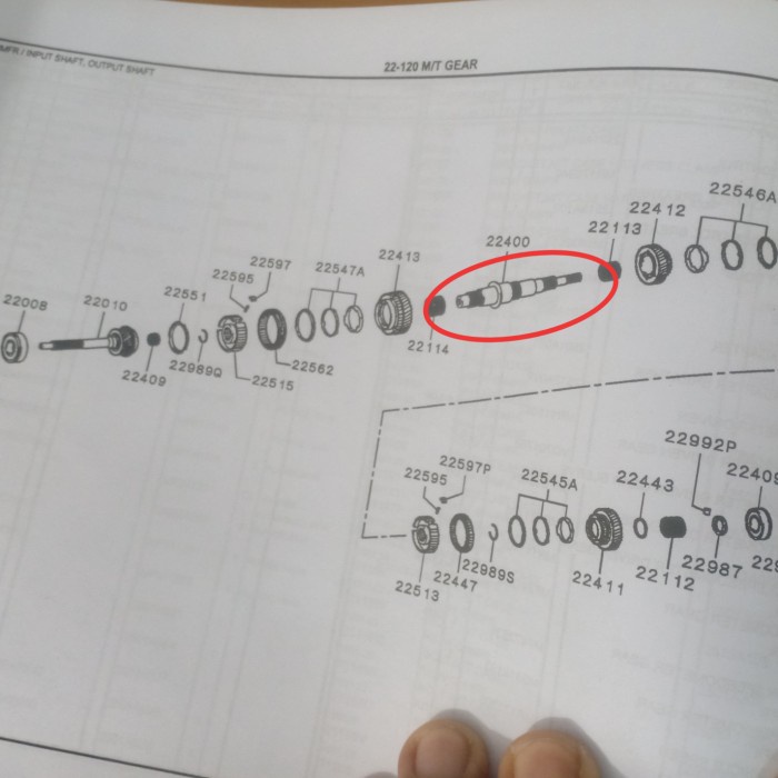 As Transmisi Main Shaft Transmisi Triton pajero