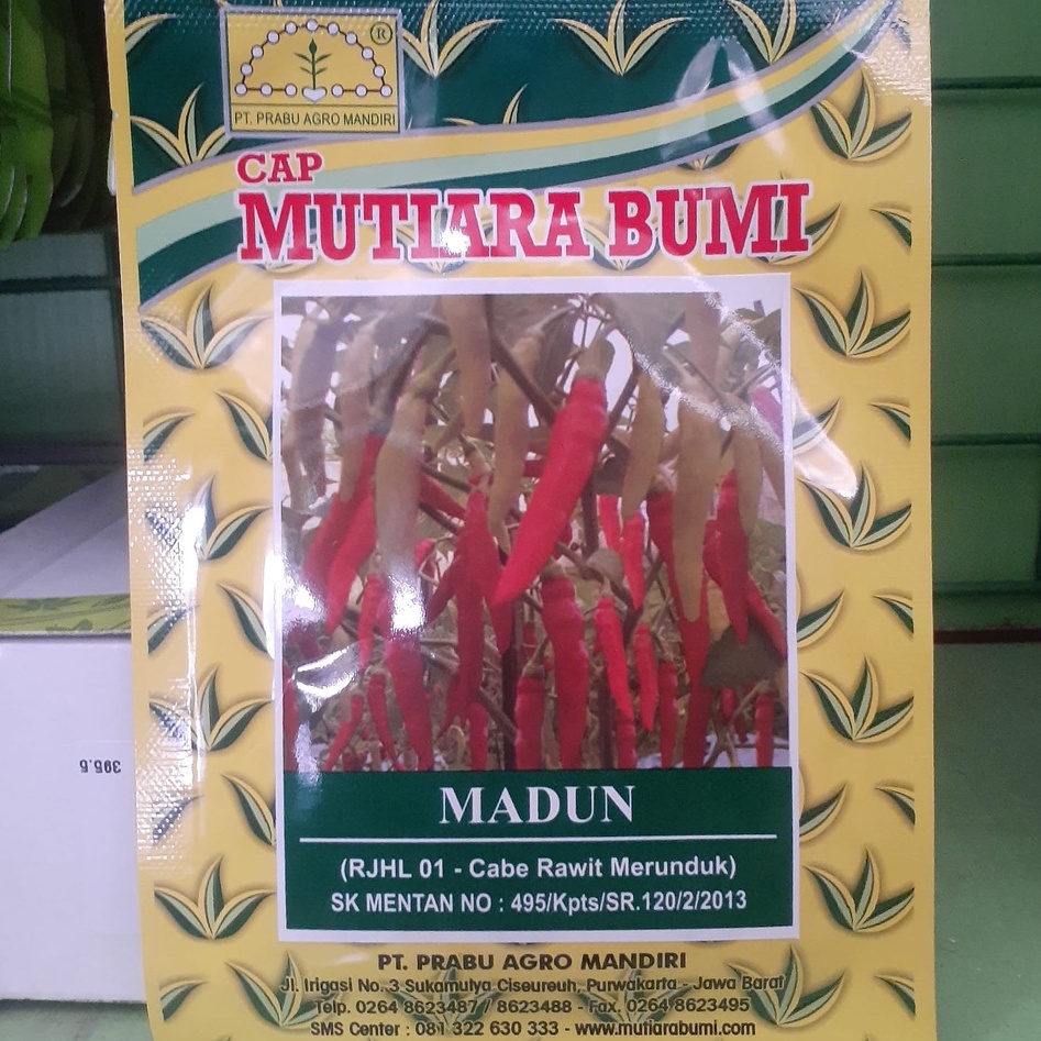 Benih Cabe Rawit Domba MADUN MUTIARA BUMI 10 gram