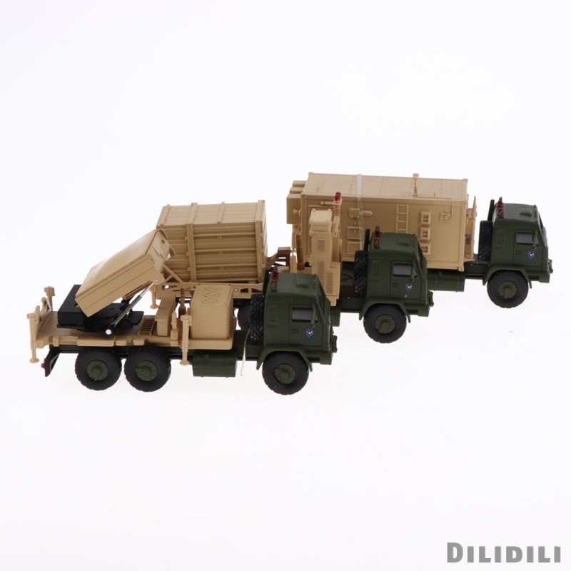 New 1/72 Diecast Tank Set of 3 Iron Dome Israel Missile Def Launcher Radar Truck 